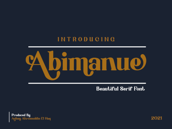 Abimanue: A Versatile Display Font for Handmade Creations