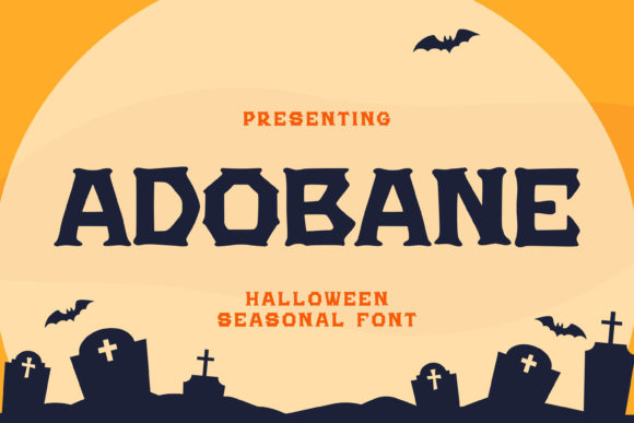 Adobane: A Spooky Display Font for Editorial Design and Branding