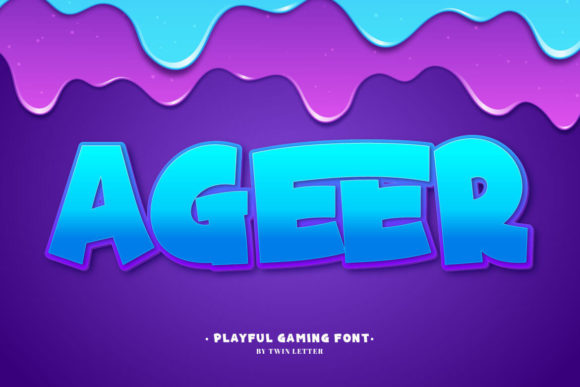 Ageer Font: A Playful Display Font for Creative Projects