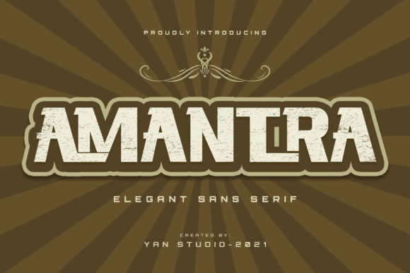 Amantra Display Font for Bold Branding and Creative Projects
