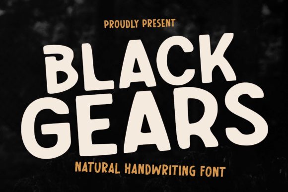 Black Gears Display Font for Bold Editorial Design