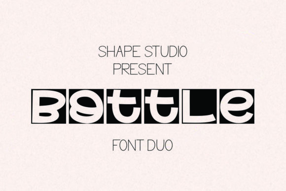 Bottle Duo: A Versatile Display Font for Creative Projects