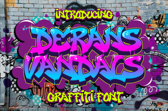 Derans Vandals: A Graffiti-Styled Font for Bold Branding