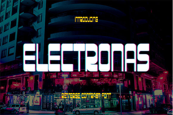 Electronas: A Modern Display Font for Bold Editorial Design