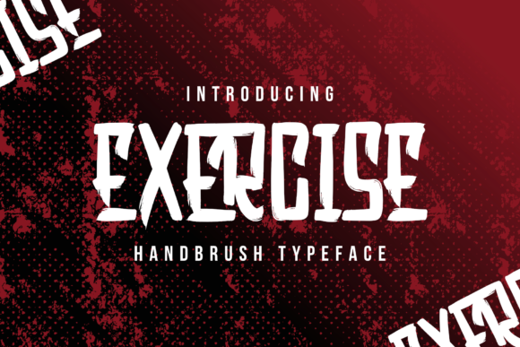 Exercise Font for Handmade Projects and Creative Designs