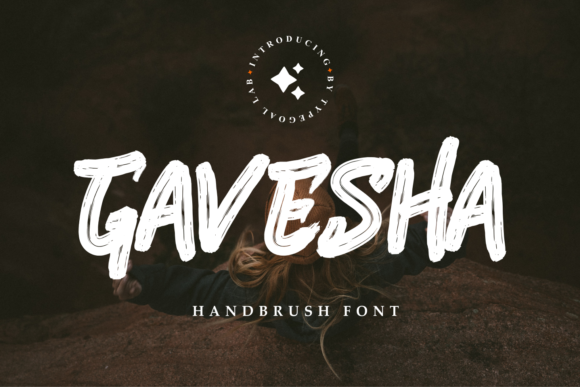 Gavesha: A Cool Display Font for Creative Projects