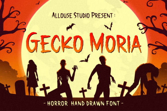 Gecko Moria Font for Halloween-Inspired Branding