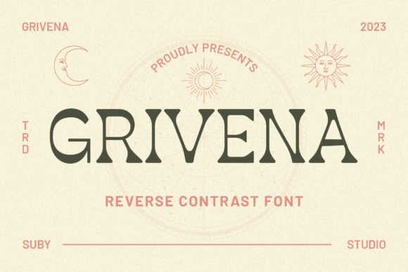 Grivena: A Retro Display Font for Editorial Elegance