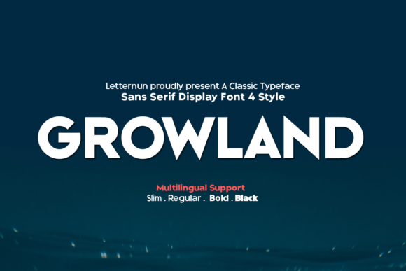 Growland Font for Bold Web Design and Dynamic Branding