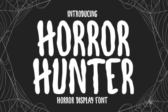 Horror Hunter Display Font for Spooky Web Designs