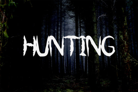 Hunting Font for Halloween-Themed Branding