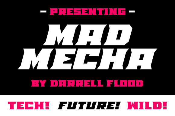Mad Mecha: A Bold Font for Strong Branding