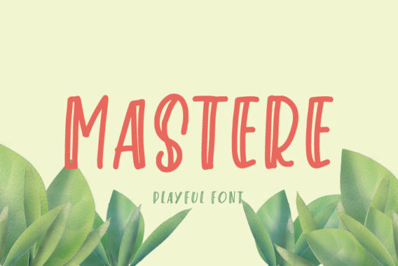 Mastere: A Playful Display Font for Creative Branding