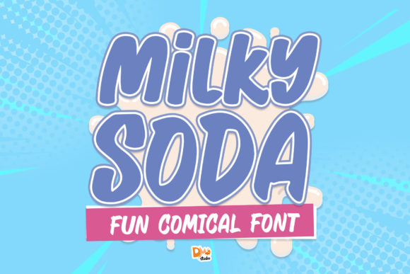 Milky Soda: A Playful Display Font for Creative Projects
