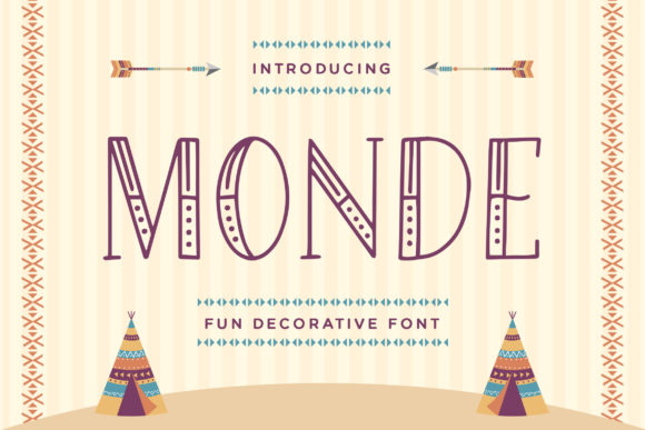 Monde: A Whimsical Display Font for Creative Branding