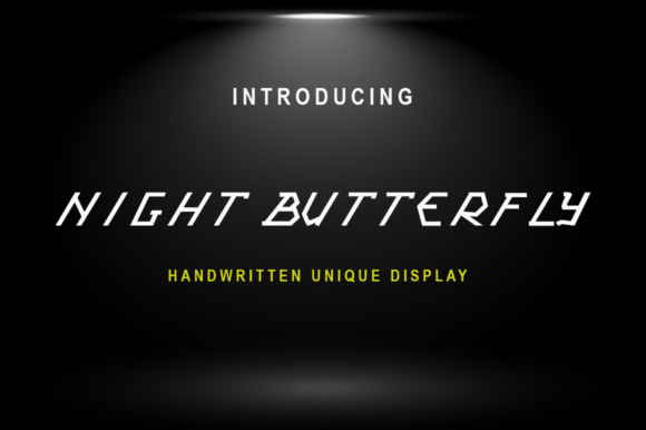 Night Butterfly Font for Creative Projects