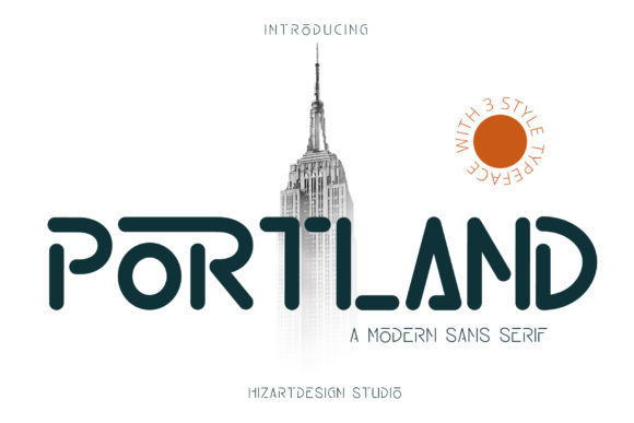 Portland Font: Modern Display Style for Design Projects