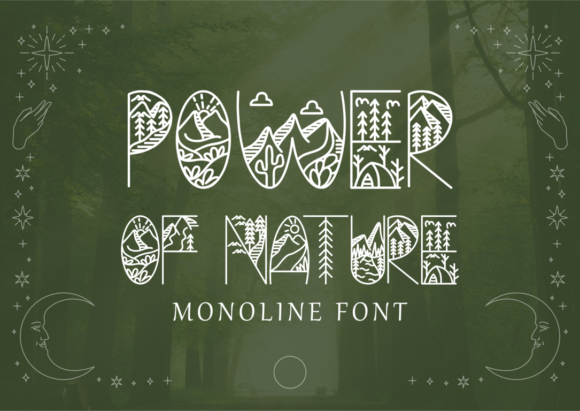 Power of Nature: A Fresh Display Font for Creative Projects