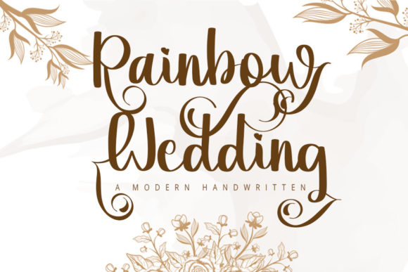 Rainbow Wedding Font Review and Download Guide