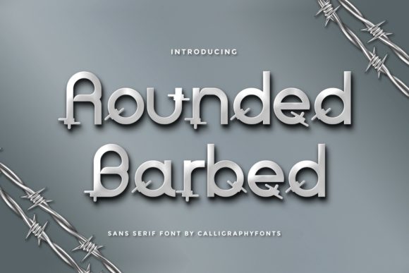 Rounded Barbed: A Modern Display Font for Editorial Design