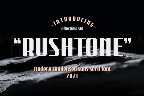 Rushtone: A Modern Display Font for Creative Makers