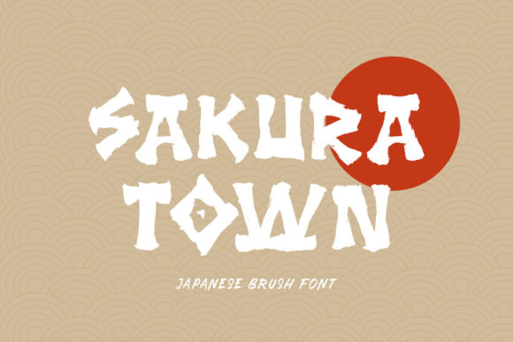 Sakura Town: A Bold Display Font for Modern Editorial Design