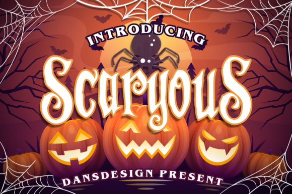 Scaryous: A Spooky Display Font for Halloween-Themed Web Projects