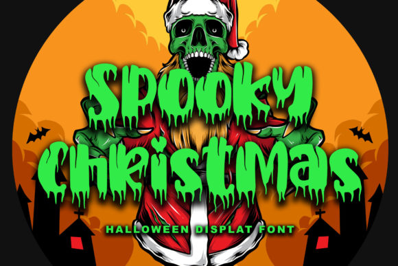Spooky Christmas Font for Halloween Branding and Creative Projects