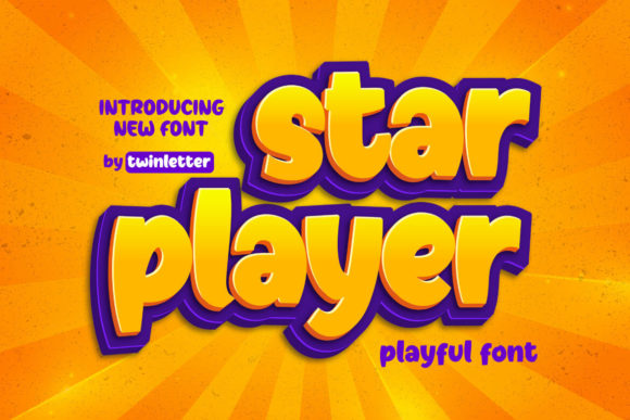 Star Player: A Playful Display Font for Creative Campaigns