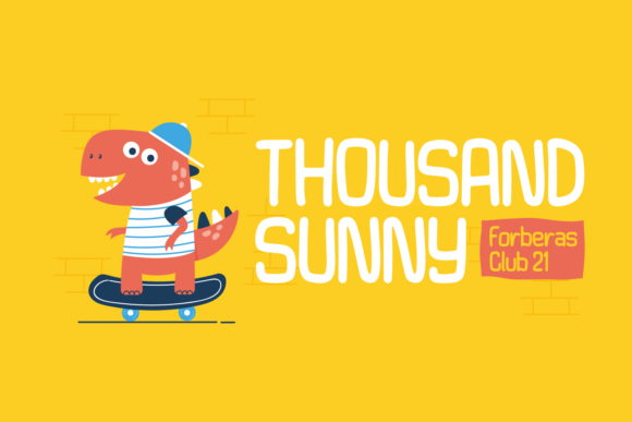 Thousand Sunny: A Quirky Display Font for Creative Branding