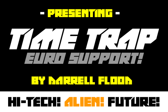 Time Trap: A Bold Display Font for Modern Design