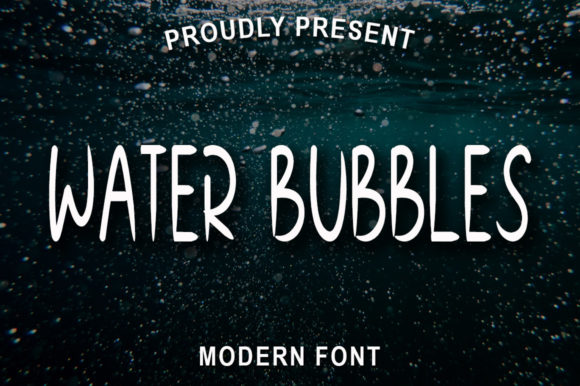 Water Bubbles: A Display Font for Creative Publishing