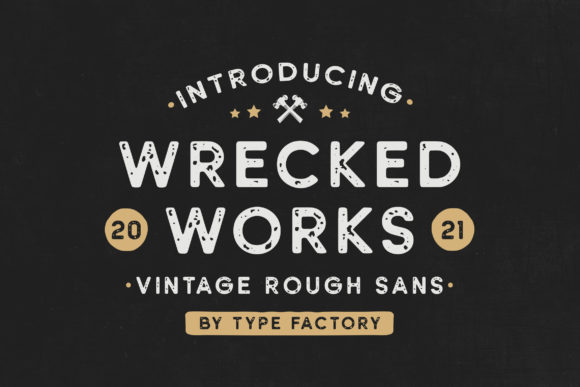 Wrecked Works Display Font for Bold Branding and Creative Campaigns